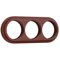 Изображение Рамка на 3 поста (итальянский орех) W0035225