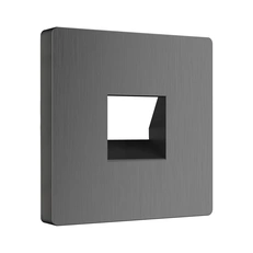 Изображение Накладка для телефонной розетки RJ-11 (графит рифленый) W1192004