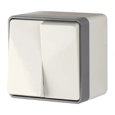 Изображение Выключатель двухклавишный влагозащищенный Gallant (белый) WL15-03-02